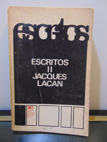 Adp Escritos 2 Jacques Lacan / Ed. Siglo Veintiuno 1975