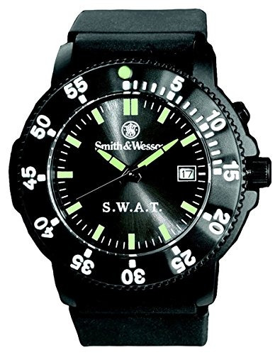 Smith - Wesson Men.s Sww-45 S.w.a.t. Reloj Con Correa De Cau