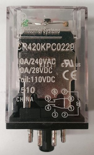 Relevador Ge 8 Pines Cr420kpc0229