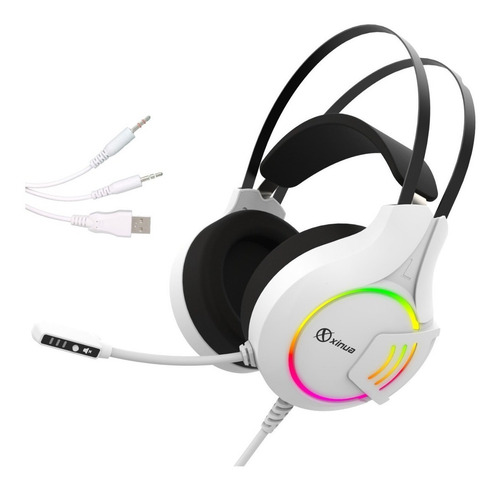 Imagen 1 de 10 de Auricular Gamer Xinua Hs1 Microfono Mute Luz Led Pc Ps4 Xbox