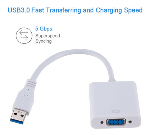 Adaptador Usb3.0 Para Vga Placa De Vídeo Externa Usb Para Vg