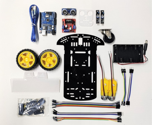 Kit Robot Seguidor Linea, Sumo Y Evasor Obstaculo Ensamblado