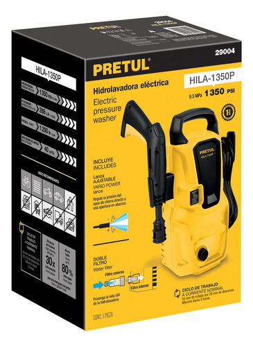 Hidrolavadora Eléctrica 1350 Psi Pretul 29004