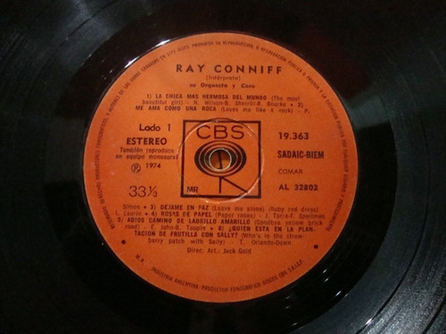 Sin Tapa Disco Ray Conniff Su Orquesta Y Coro Cl0