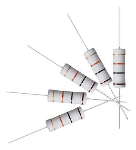 10 Resistencias 10k Ohm Resistor Película Óxido Metal 5w 5%