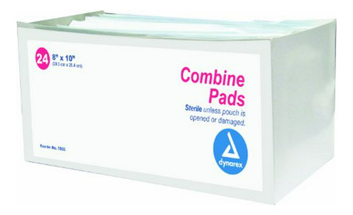 Combinar Estéril Pad, 8  X 10  , 24 Por Bandeja (dx3503) Cat