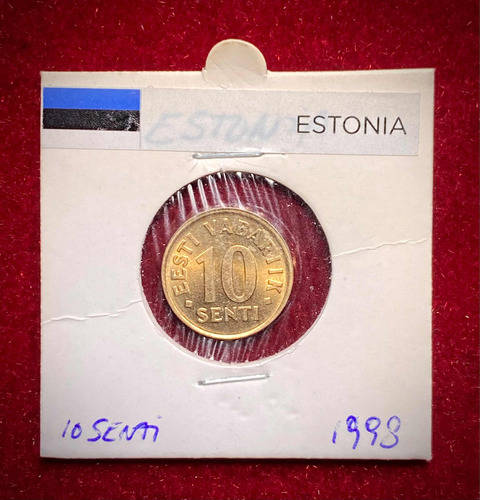 Moneda 10 Sentí Estonia 1998 Km 22
