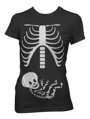 Playera Para Embarazada Rayos X Costillas Y Bebe