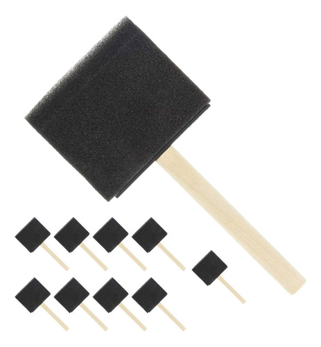 10x Cepillos De Esponja De Dibujo De Juguete 3 Pulgadas