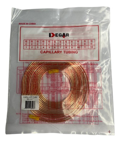 Tuberia Capilar Para Nevera 0.031 3mtrs