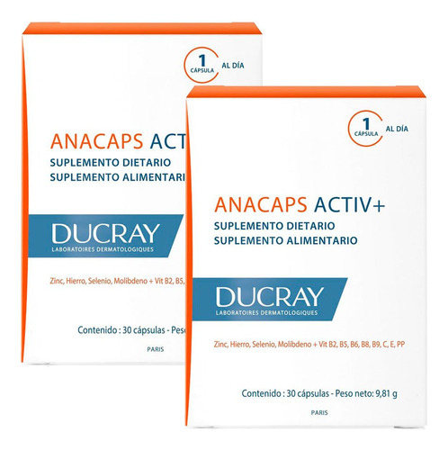 Ducray Anacaps Concentrado X 60 Capsulas Anticaida Original