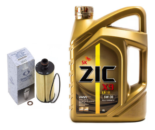 Kit Filtro Aceite Mas Aceite Zic 5w-30 6 Lt. Korando C D20r