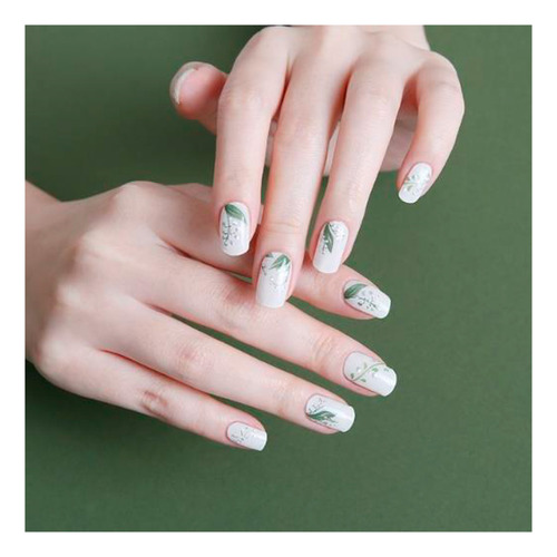 Uñas Sticker Efecto Gel Tiolla Lily Of The Valley