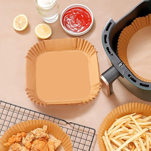 Forro Papel Desechable Air Fryer Freidora Aire 20 Cm 150 Pzs