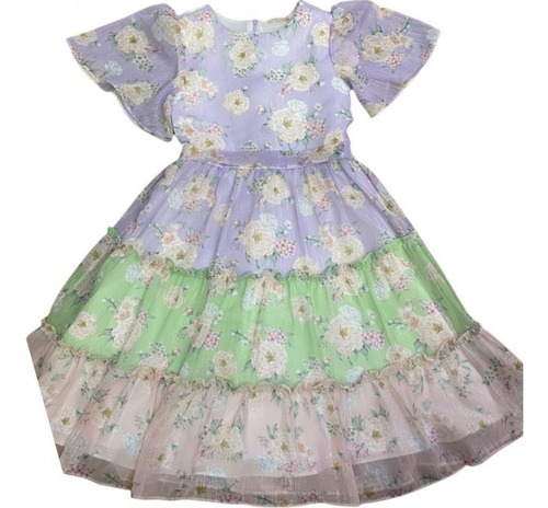 Vestido De Festa Infantil Petit Cherie Sweet Ice Cream 21050