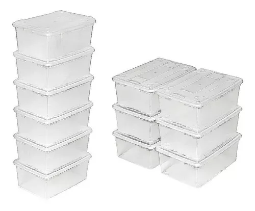 Cabilock Caja transparente para zapatos a granel Caja de exhibición de  modelo Caja de regalo de plástico transparente Terrarios Cajas  transparentes