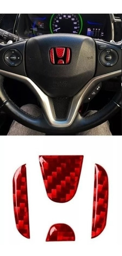 Embellecedor De Emblema Volante Honda Odyssey Ridgeline Rojo