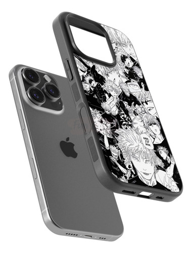 Funda Satoru Gojo Jujutsu Kaisen Manga Collage Anime 7 Negro Xiaomi Redmi Note 13 5g