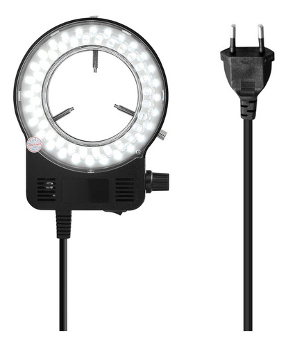 Microscopio Led De Brillo Ajustable Con Luz Redonda