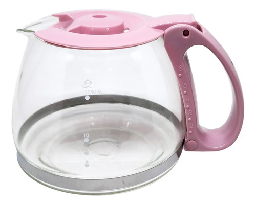 Jarra Vidro Cafeteira Britânia Bcf15 Inox 15 Xícaras Rosa