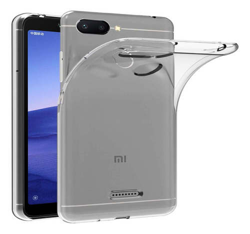 Forro Bryp Xiaomi Redmi 6 Antigolpe Silicone Transparente