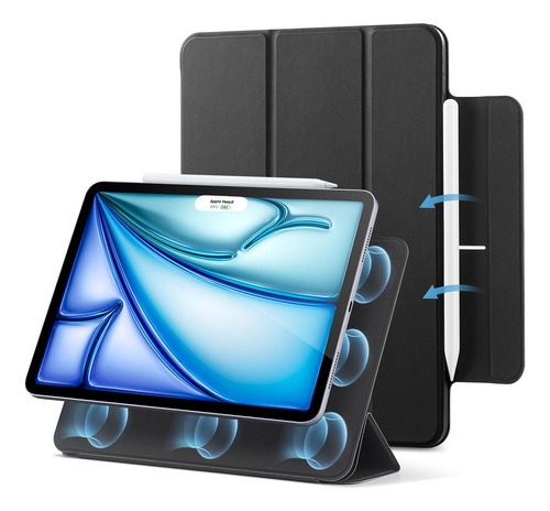 Funda Esr Para Ipad Air 11 Pulgadas M3 M2 2025 2024 5ª 4ª Ge Negro