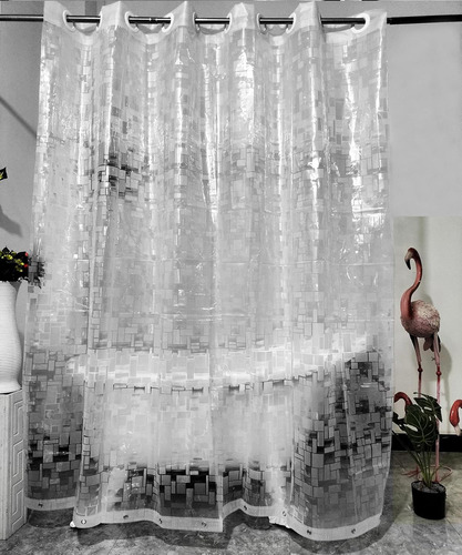 No Hooks Needed Waterproof Shower Curtain Liner Peva 72 X