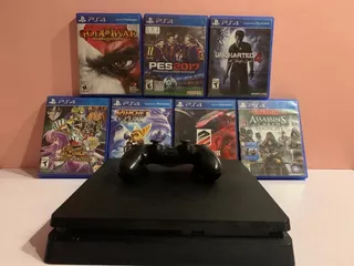 Playstation 4 Slim 1tb + Mando Ps4 + 7 Juegos Fisicos