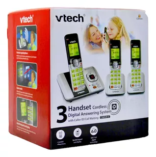 Kit De 3 Telefonos Inalambricos Vtech Cs6529-3
