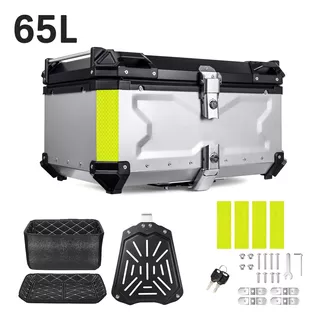 Caja Para Moto Top Case Maletero De Aluminio Para Moto 65l