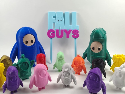 Fall Guys Personajes Varios Del Juego Impresión 3d X 5 Unid.