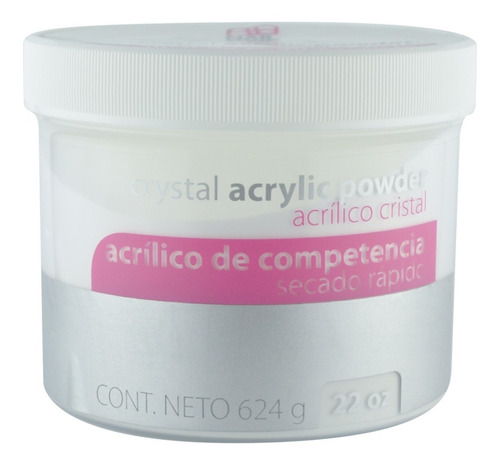 Polvo Acrílico Competencia Cristal 22oz/624 Gr. Nail Factory