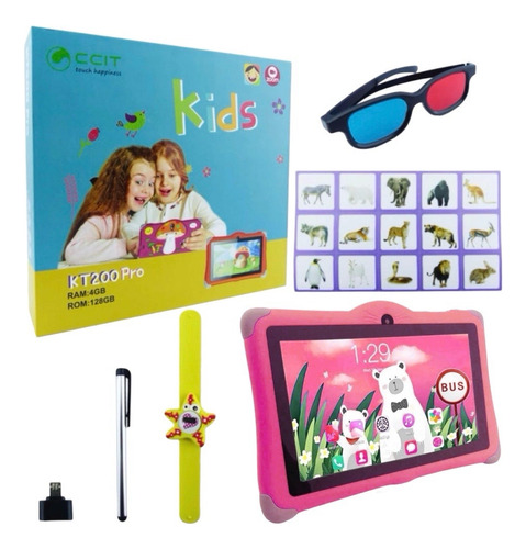 Tablet Android Kt200 Pro P/ Niños Memoria 128 Gb Ram 4 G