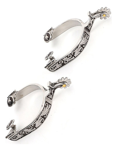 Espuelas De Caballo De Patrón Exquisito De 3 35x3 15