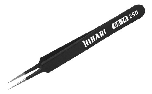 Pinça Reta Antiestática Aço Inox Esd - Hikari Hk 14
