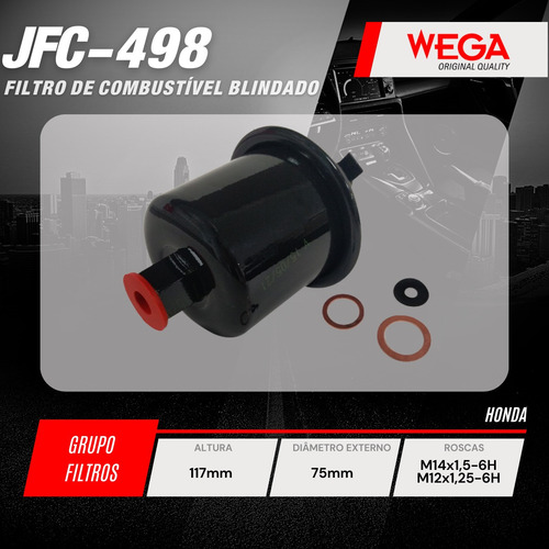 Filtro Combustível Honda Civic Ex 1.6 16v 1997 A 2000