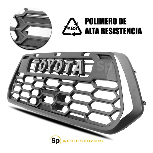 Imagen 4 de 7 de Parrilla Frontal Toyota Tacoma 2016/2022 Tipo Trd Sin Led