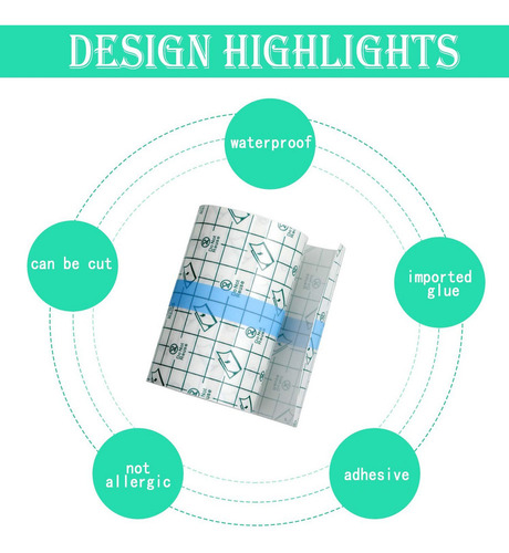 Parche Impermeable Para Ducha, Vendaje Adhesivo Elástico Tra