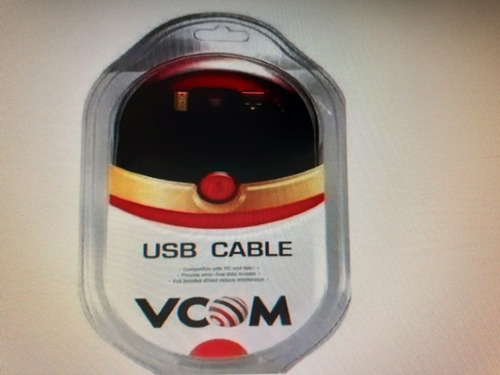 Cable Usb Para Impresora Vcom 3 Mts