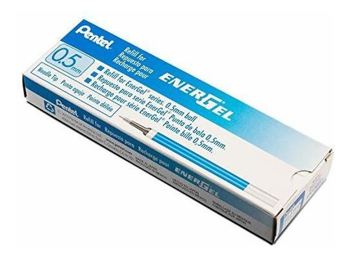 Pentel Recarga De Tinta Para Energel Liquid Gel Pen, 0,5 Mm,