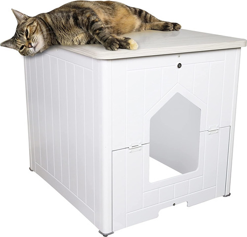 Palram Pets Catshire - Caja De Arena Para Gatos, Muebles Ocu