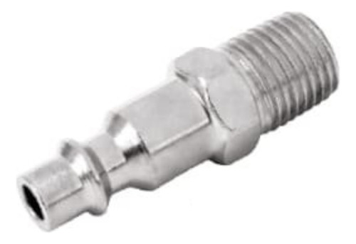 Conector Rápido (macho) De Acero Cromado 1/4 Npt Maxtool Color Plateado
