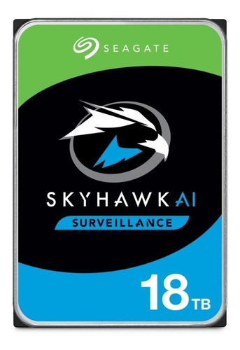 Disco Rigido Skyhawk Ai 18tb Seagate Sata 256mb Color Plateado