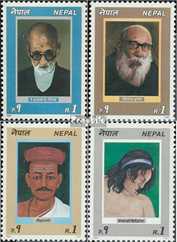 Nepal 536-539 (edición Completa) 1992 Poetas (sellos Para Co