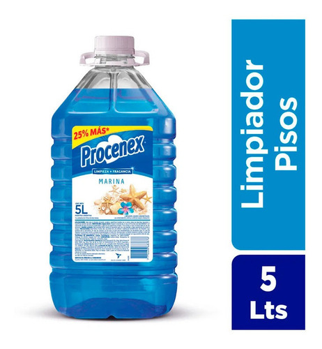 Procenex Limpiador Liquido De Pisos Marina X 5 Lt