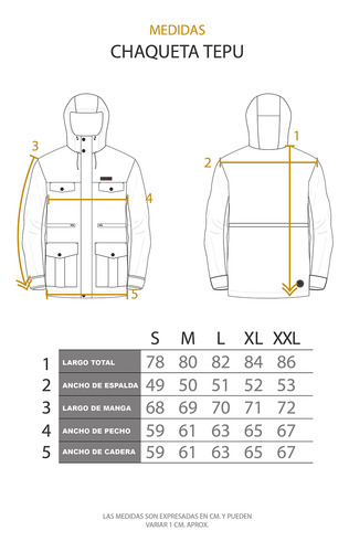 Chaqueta Impermeable Reversible Tepu Hombre Buffalo