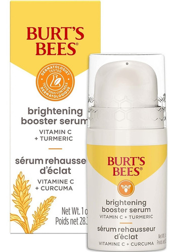 Burt's Bees Vitamin C Turmeric Face Serum, Brightens Skin 