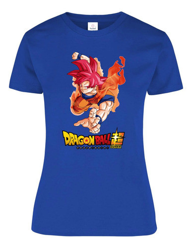 Playera Para Dama Goku Ssj Rojo Dragon Ball Super