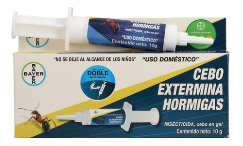 Imagen 3 de 7 de Mata Hormigas En Gel Jeringa 10 G Bayer (2 Pzs)