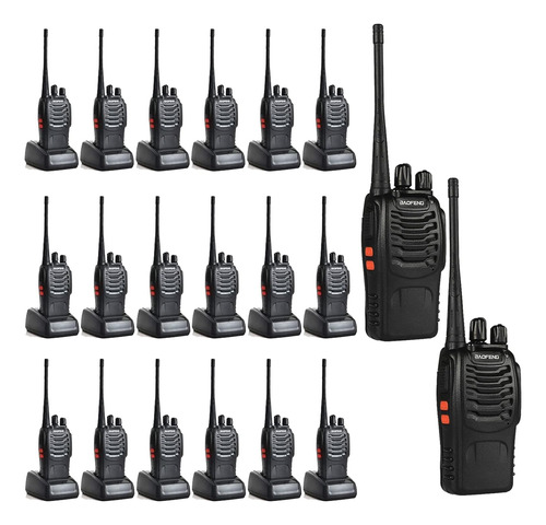 Bf-888s Walkie Talkie Paquete De 20 Radio Bidireccional Reca